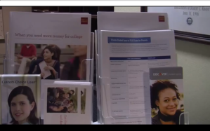 student loan brochures in the Ole Miss Office of Financial Aid